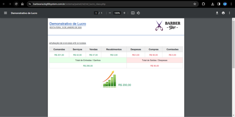 Relatorios para controles e/ou tomadas de decisões